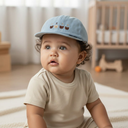 Baby & Toddler “Bear” Embroidered Cotton Cap