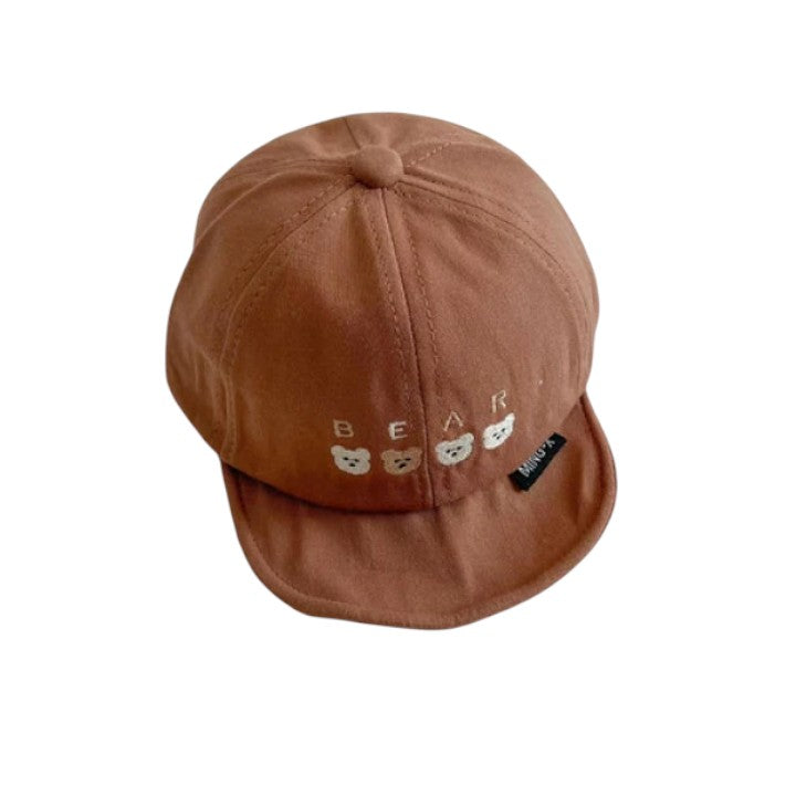 Baby & Toddler “Bear” Embroidered Cotton Cap